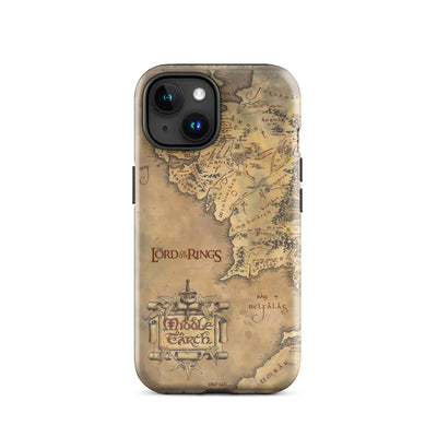 The Lord of the Rings Middle Earth Map Tough Phone Case - iPhone