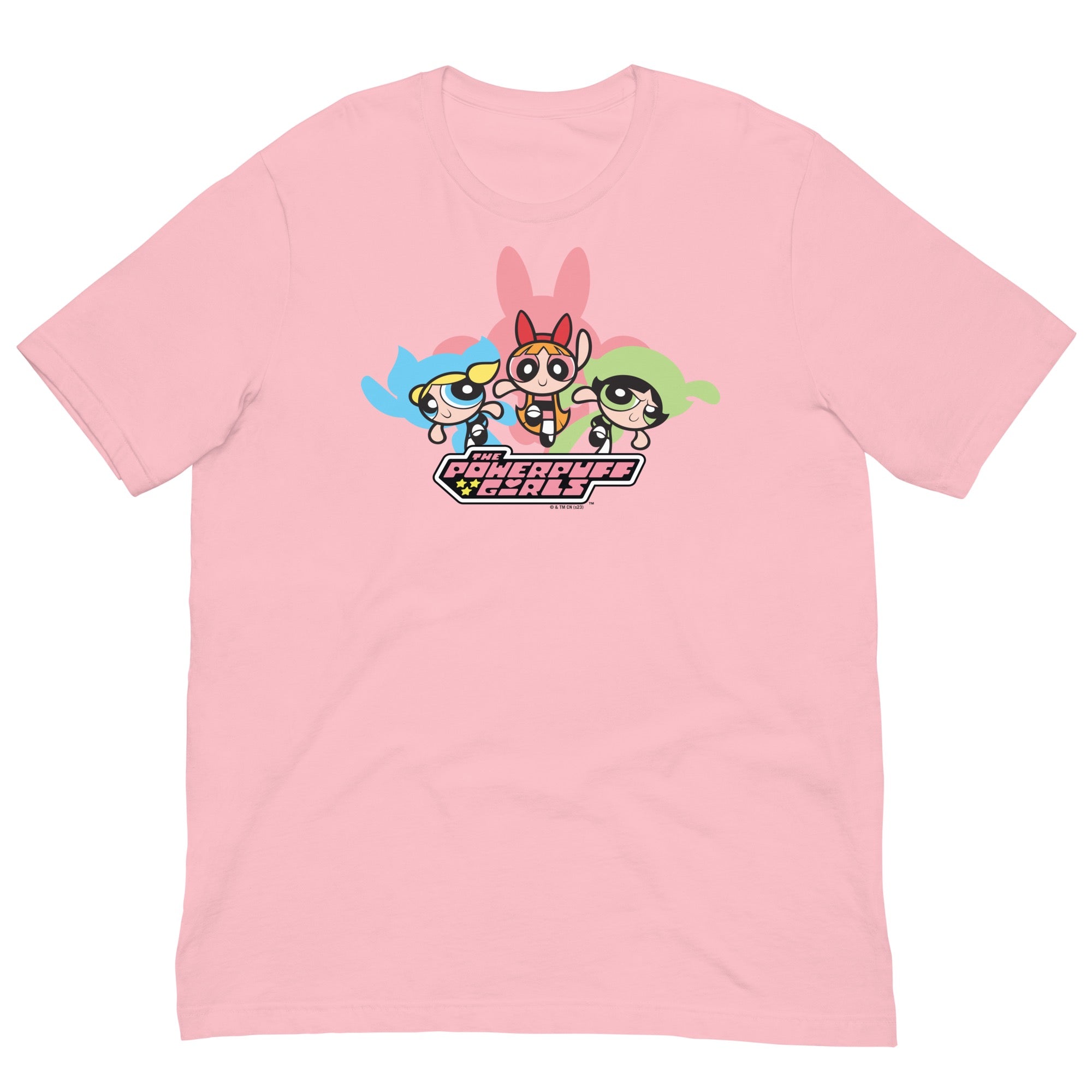 The Powerpuff Girls Logo Adult Short Sleeve T-Shirt