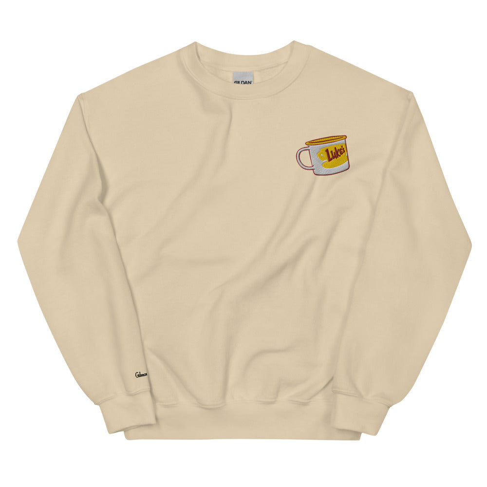 Gilmore Girls Luke's Diner Embroidered Crewneck Sweatshirt