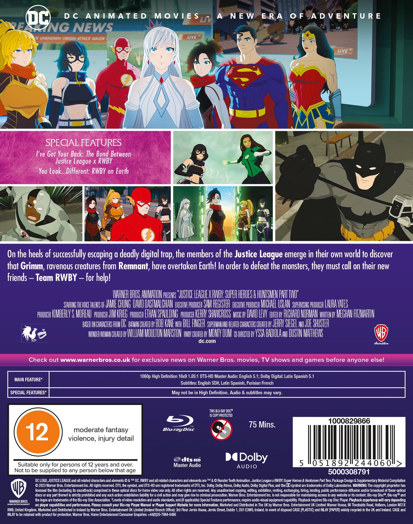 Justice League x RWBY: Super Heroes and Huntsmen Part Two [Blu-ray] [2023]