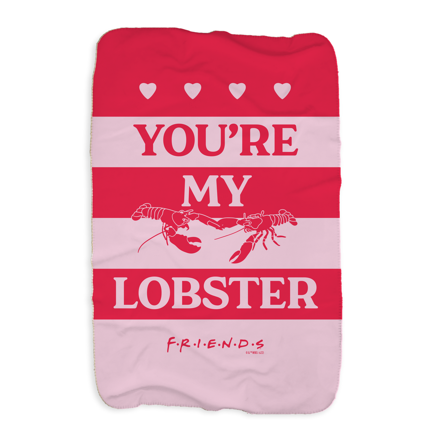 Friends Lobster Couple Fleece Blanket