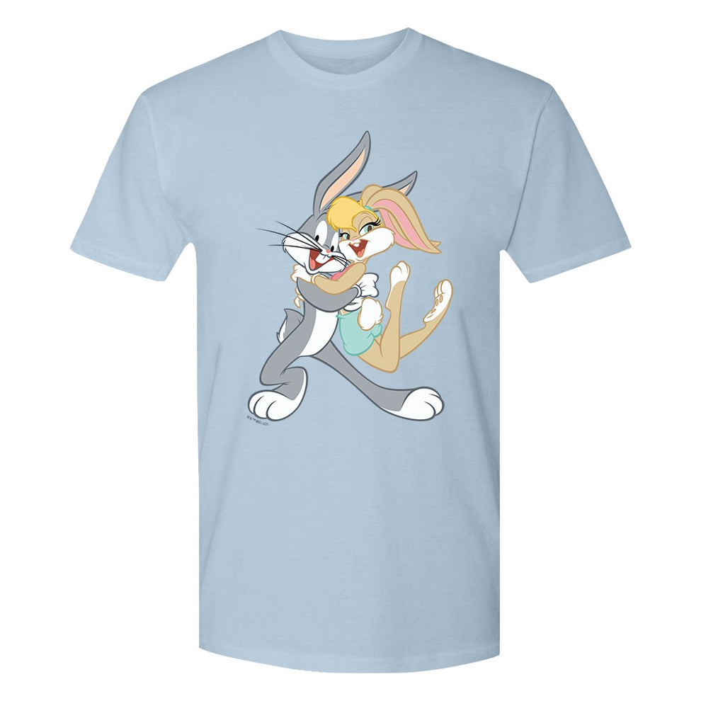 Looney Tunes Bugs and Lola Bunny Adult Short Sleeve T-Shirt