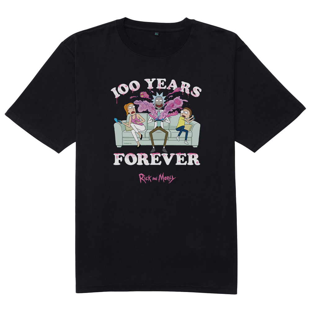 Rick and Morty 100 Years Forever Men's Short Sleeve T-Shirt