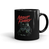 Rick and Morty Night Family Black Mug