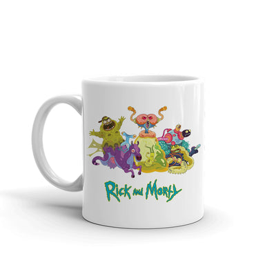 Rick and Morty Monster Montage White Mug