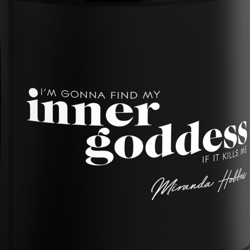 Sex and The City Inner Goddess Black Glossy Mug
