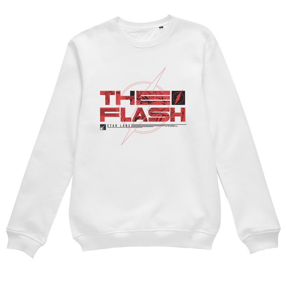 The Flash Text Unisex Crewneck Sweatshirt