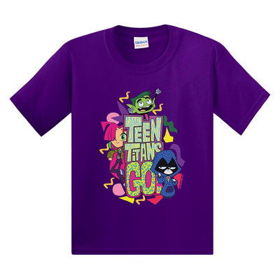 Teen Titans Go Animal Print Logo Kids Tee
