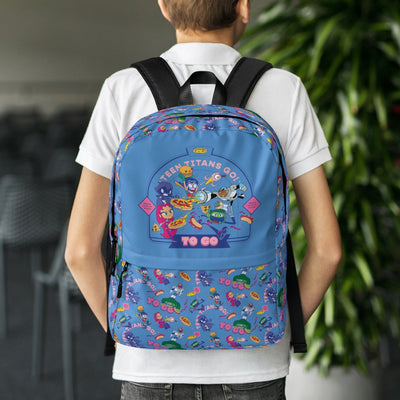Teen Titans Go Food Pattern Backpack