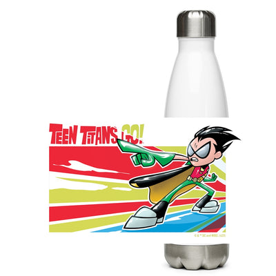 Teen Titans Go Stripes Water Bottle