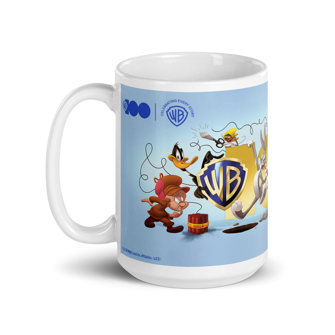 WB 100 Gold Logo Looney Tunes Mug