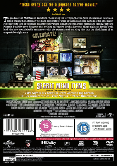 Five Nights at Freddy's [DVD] [2023]