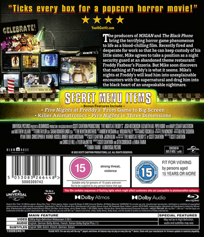 Five Nights at Freddy's [Blu-ray] [2023]