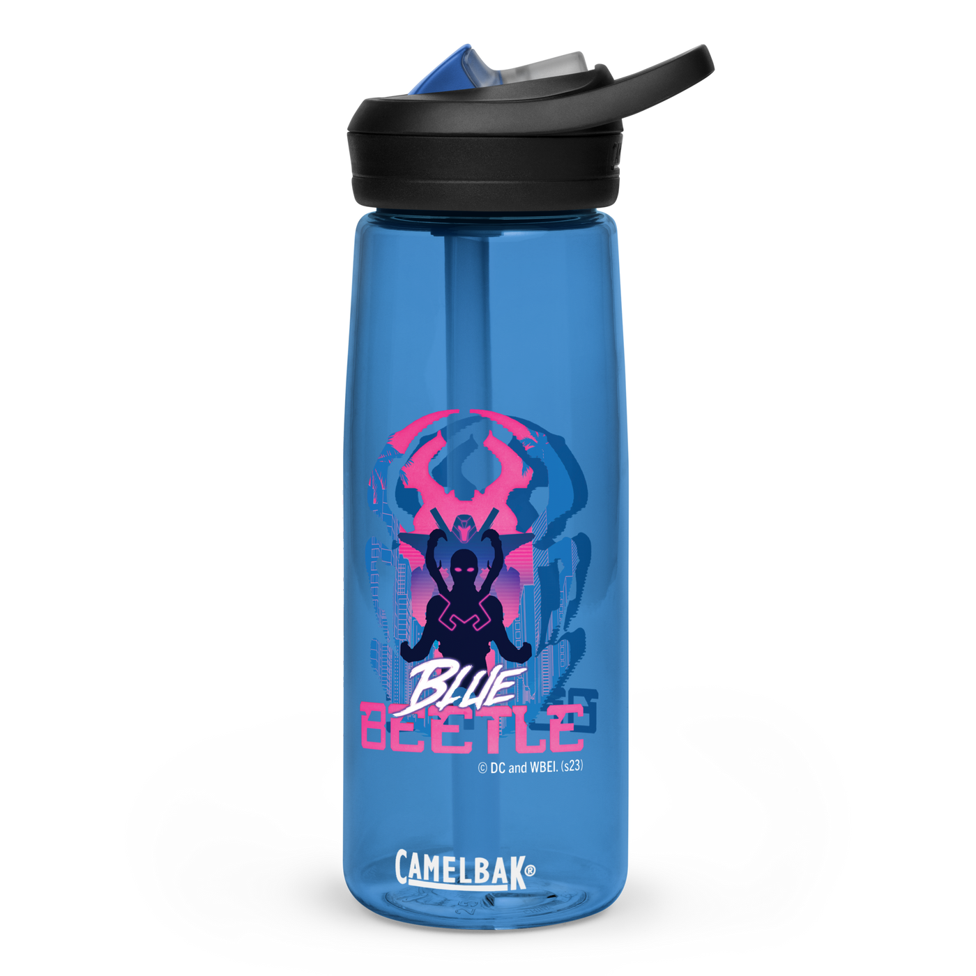 Blue Beetle Silhouette Camelbak Water Bottle