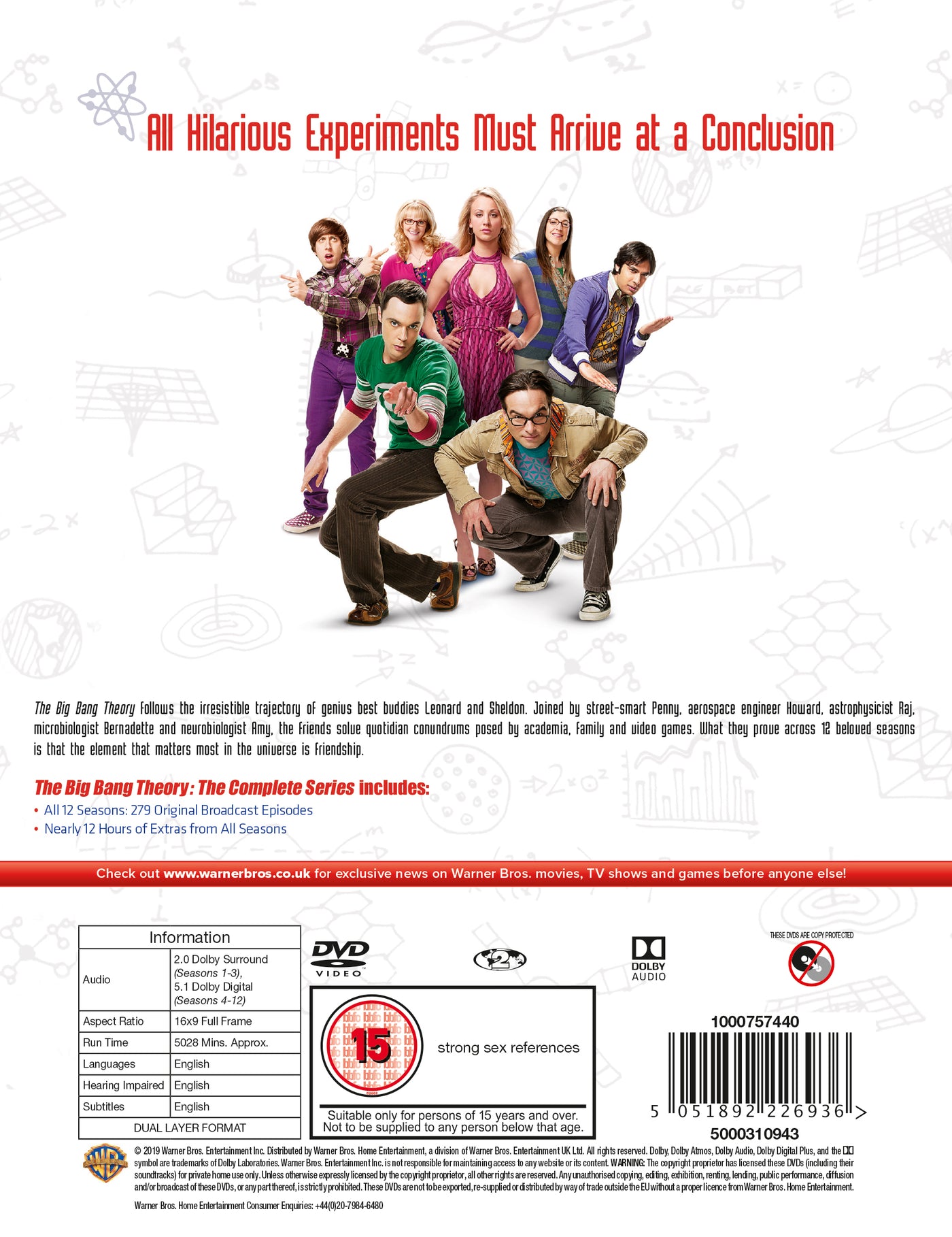 The Big Bang Theory Seasons 1-12 (DVD)