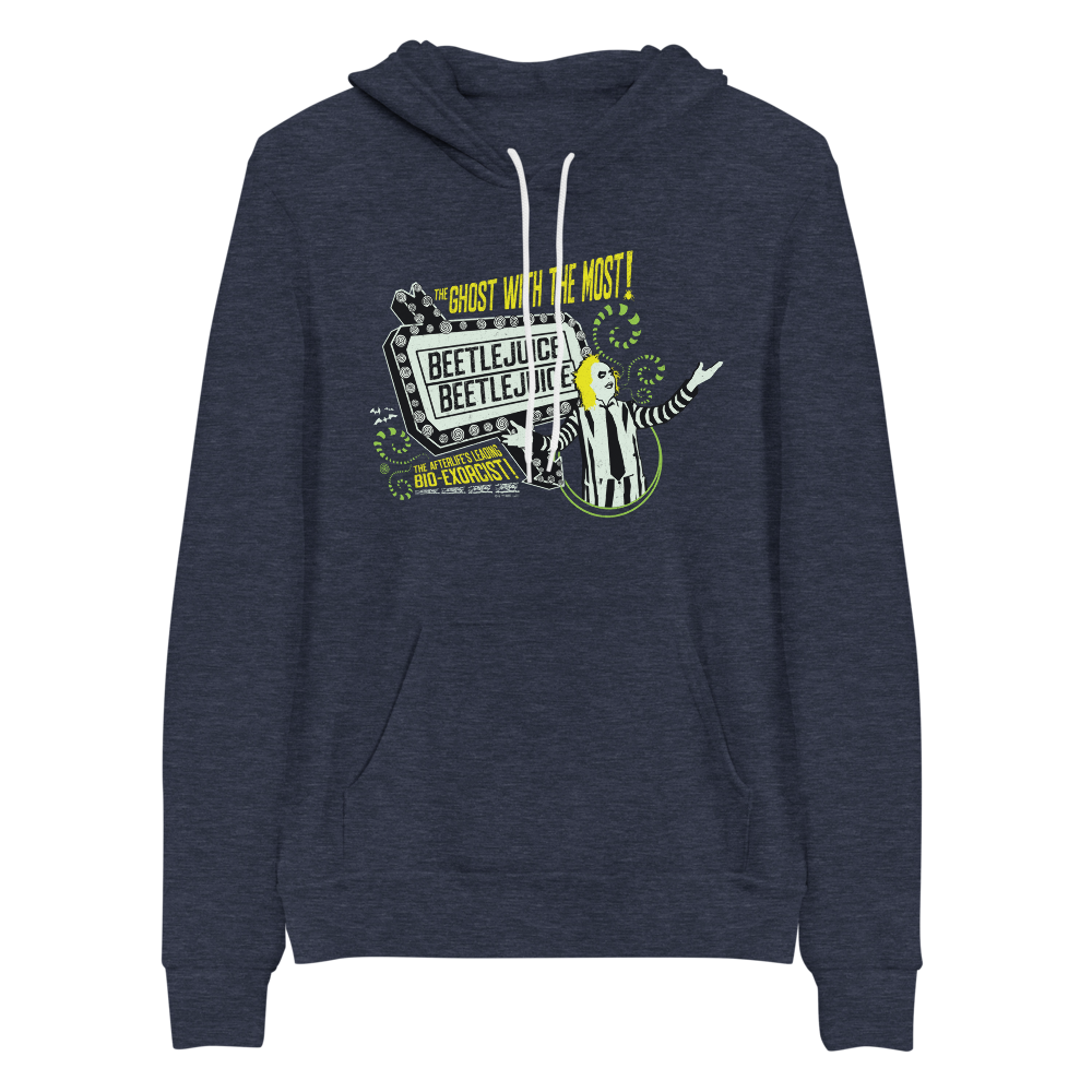 Beetlejuice Ghost with the Most Adult Fleece Hooded Sweatshirt