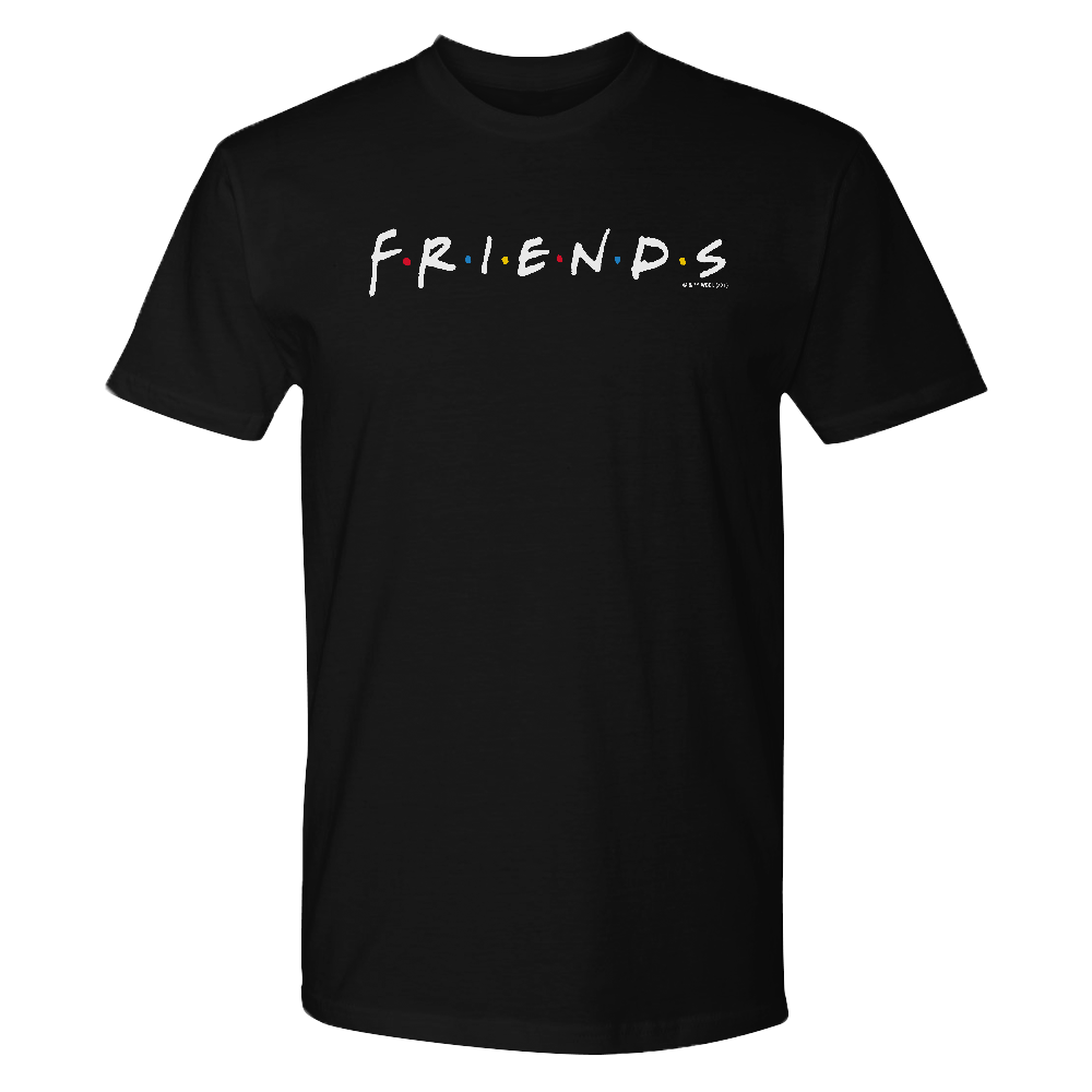 Friends Logo Adult Short Sleeve T-Shirt Black