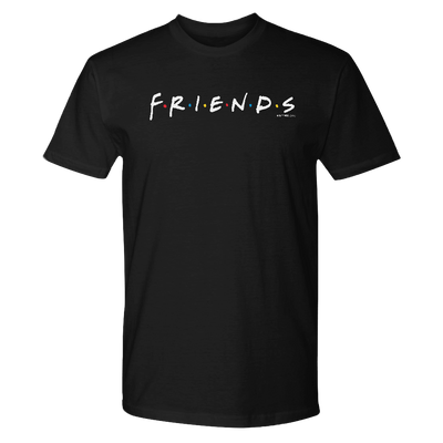 Friends Logo Adult Short Sleeve T-Shirt Black