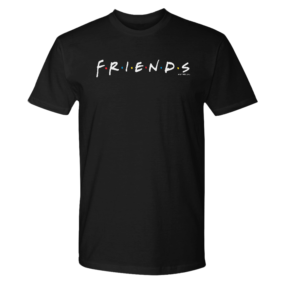 Friends Logo Adult Short Sleeve T-Shirt Black