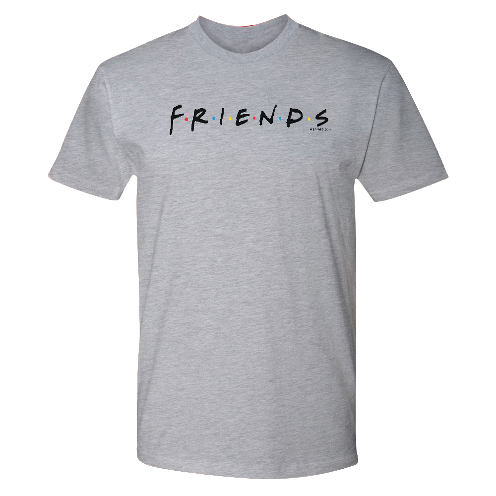 Friends Logo Adult Short Sleeve T-Shirt Heather Grey