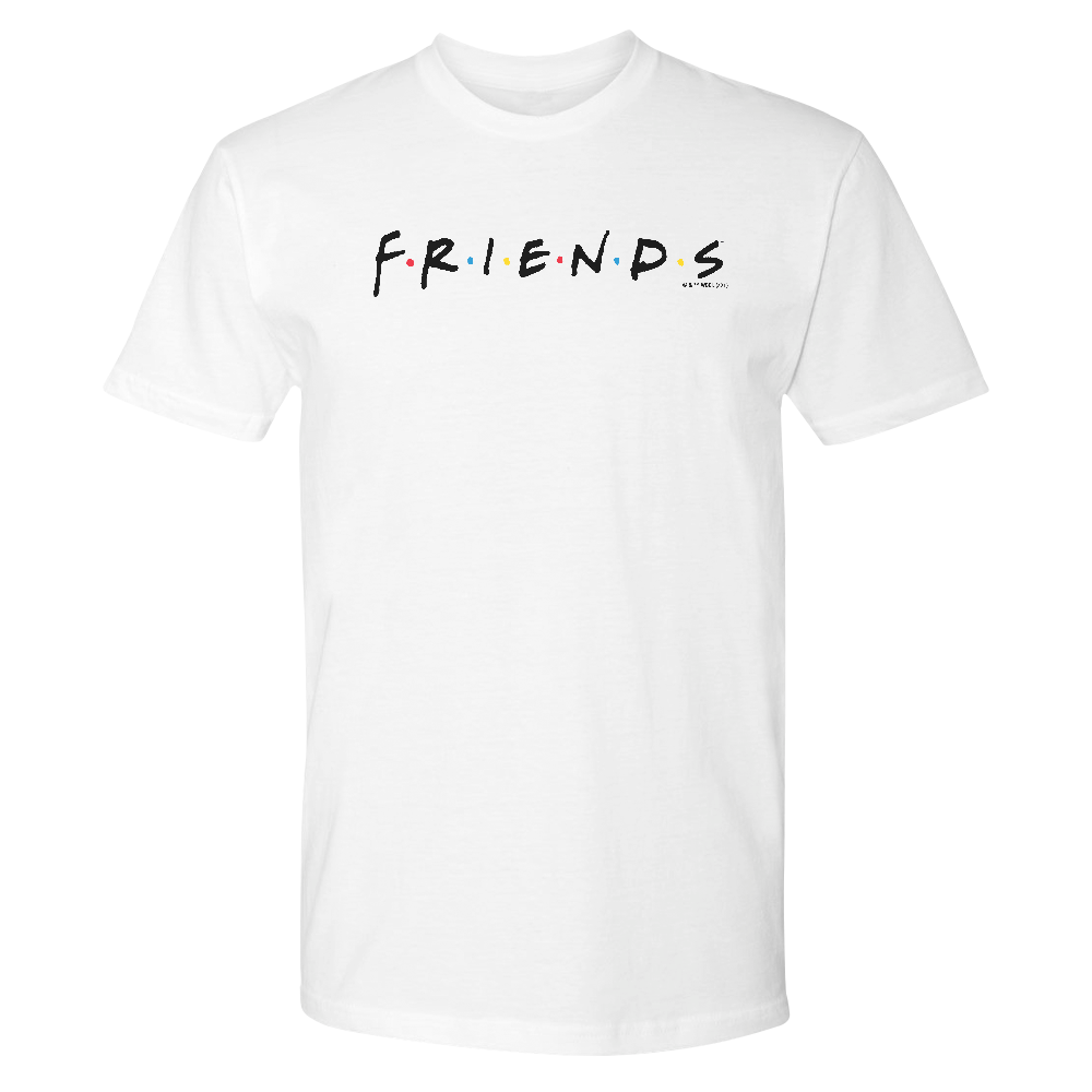 Friends Logo Adult Short Sleeve T-Shirt White