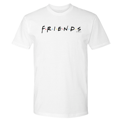 Friends Logo Adult Short Sleeve T-Shirt White