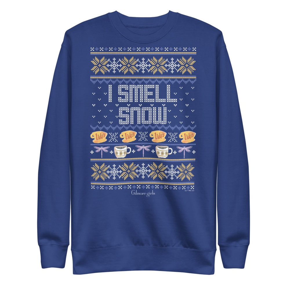Gilmore Girls I Smell Snow Unisex Fleece Pullover  Team Royal