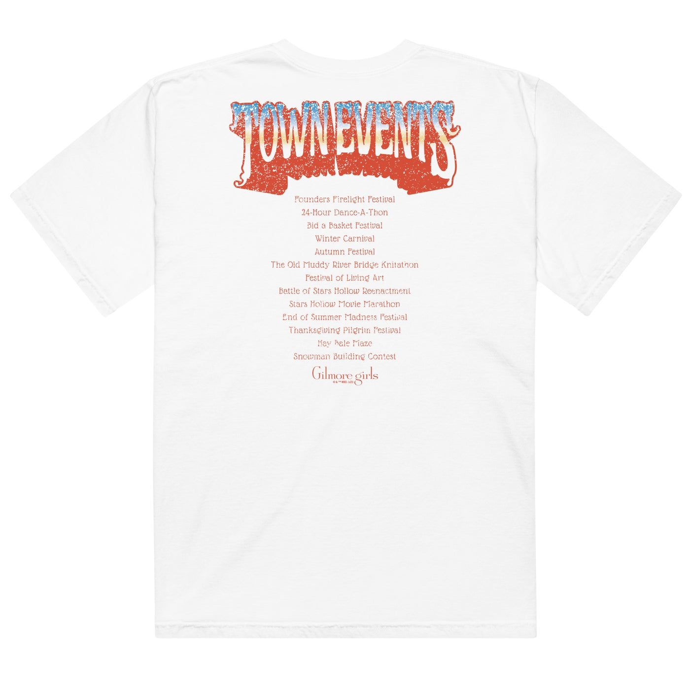 Gilmore Girls Festival Committee Town Events T-shirt