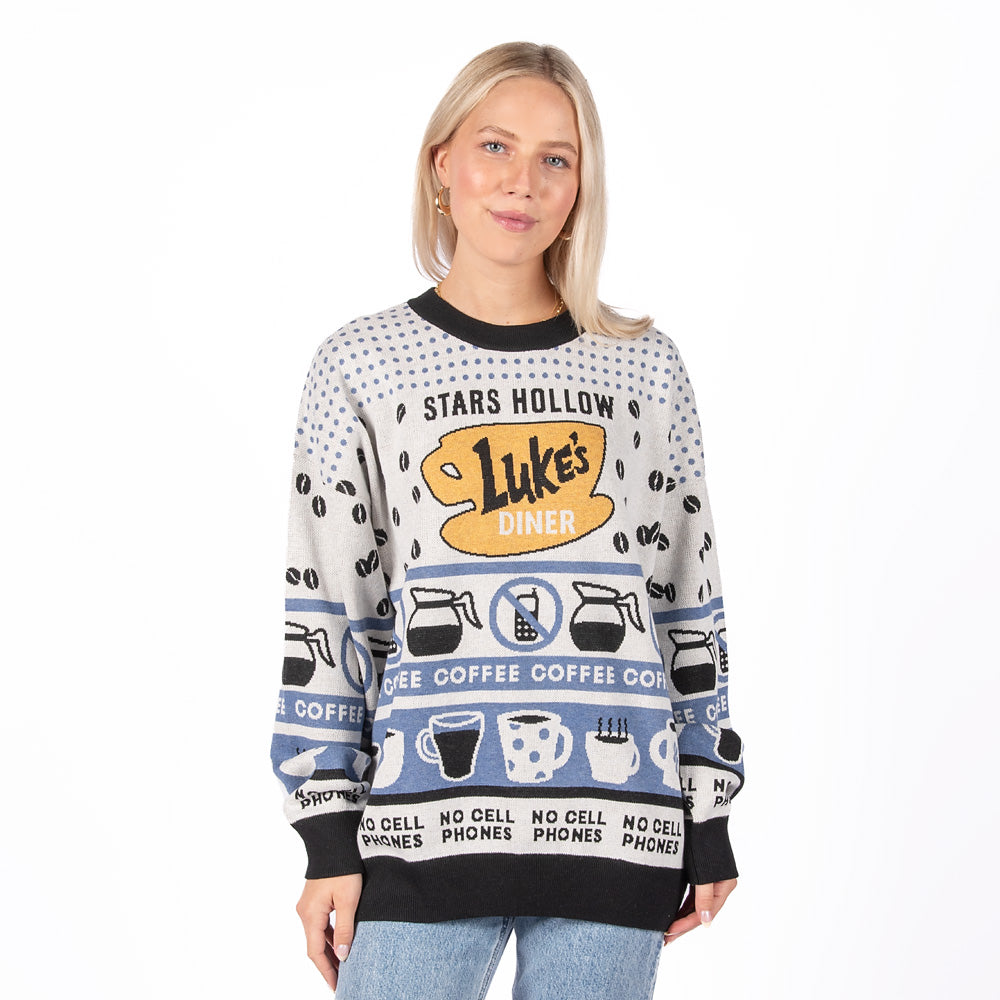 Gilmore Girls 2024 Luke's Diner Knit Christmas Jumper