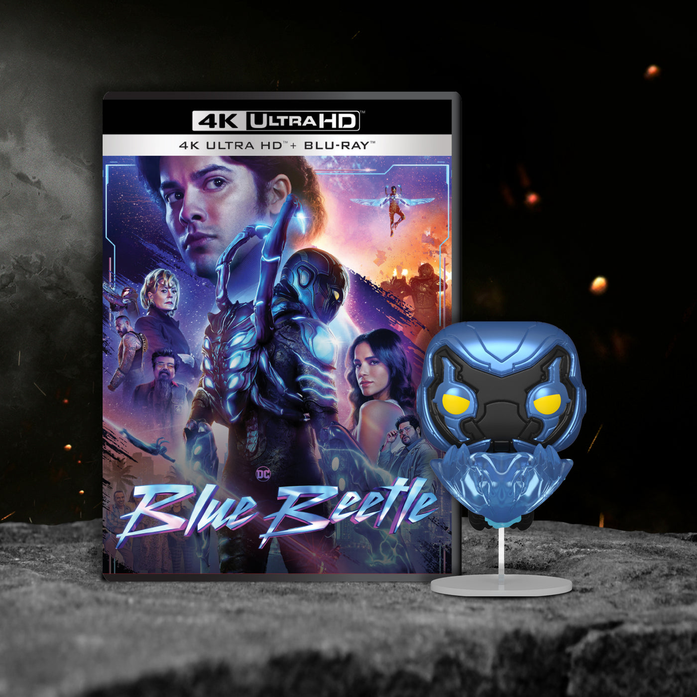 Blue beetle exclusive bundle, Blue beetle exclusive funko, dc superhero exclusive 