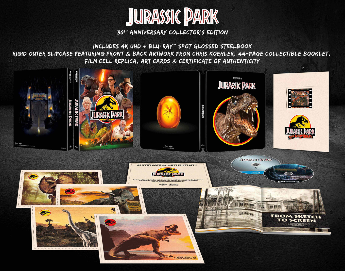 Jurassic Park 30th Anniversary [Collector's Edition] [4K Ultra HD] [1993]