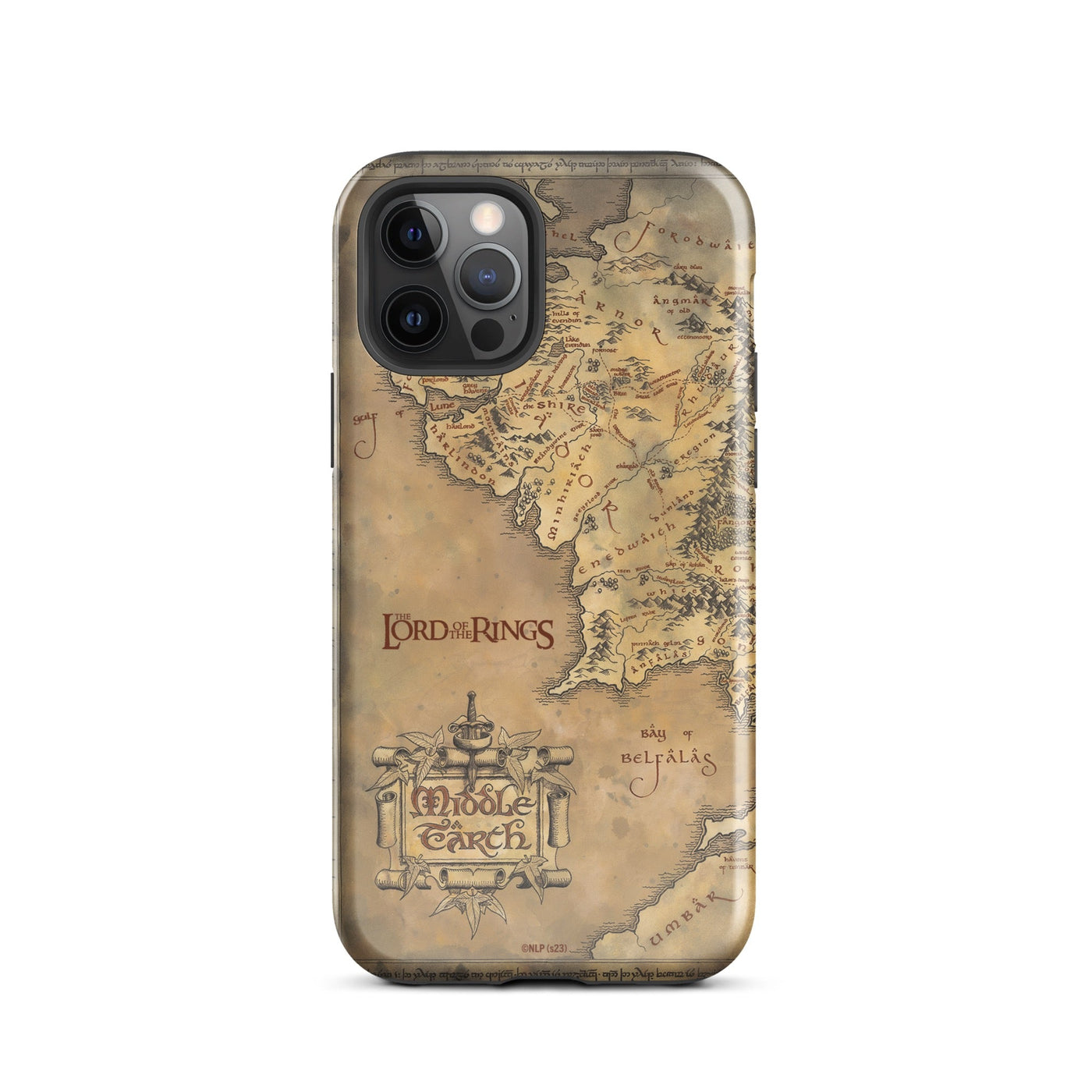 The Lord of the Rings Middle Earth Map Tough Phone Case - iPhone