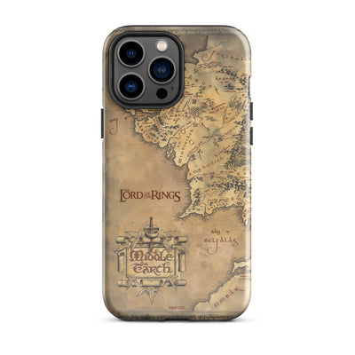 The Lord of the Rings Middle Earth Map Tough Phone Case - iPhone