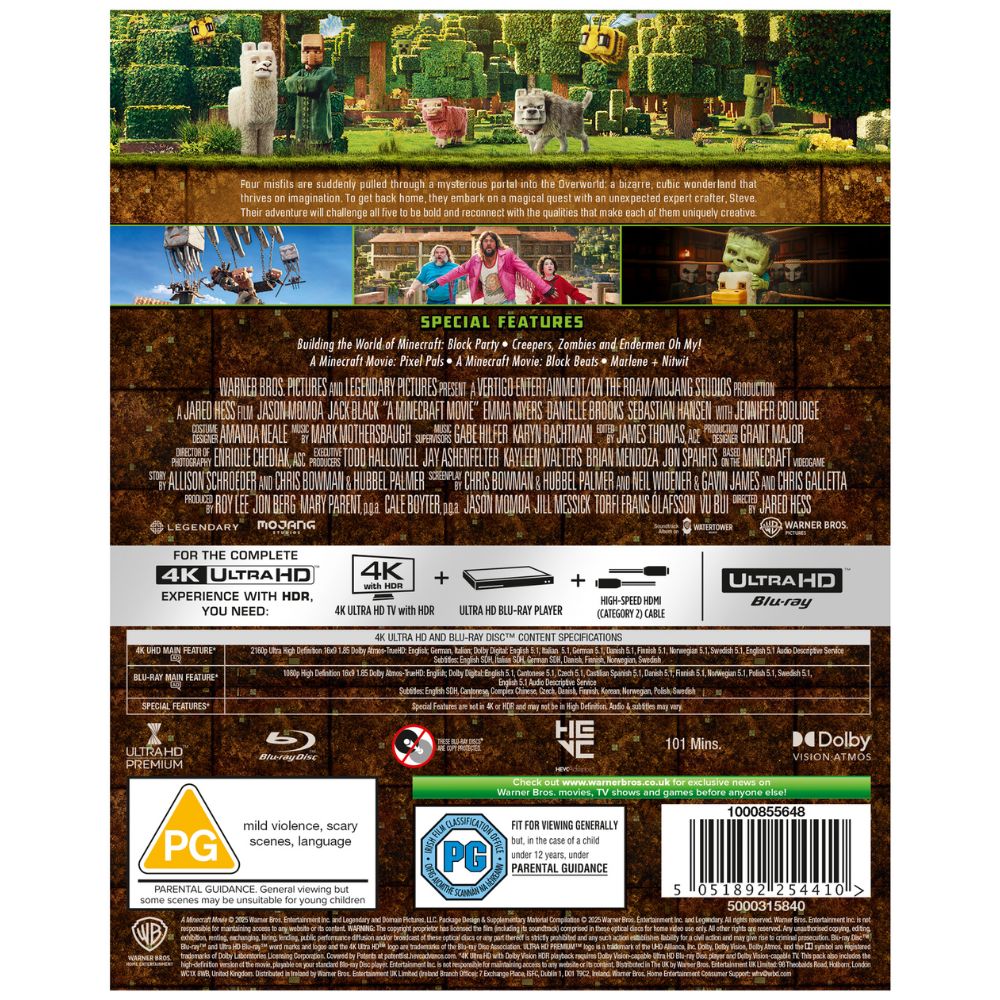 Minecraft Night Scene w.APET Steelbook [4K Ultra HD] [2025]