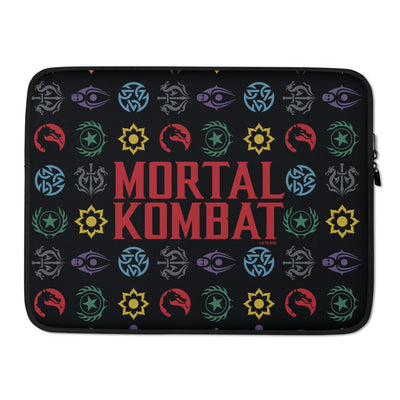 Mortal Kombat Symbols Pattern Laptop Sleeve