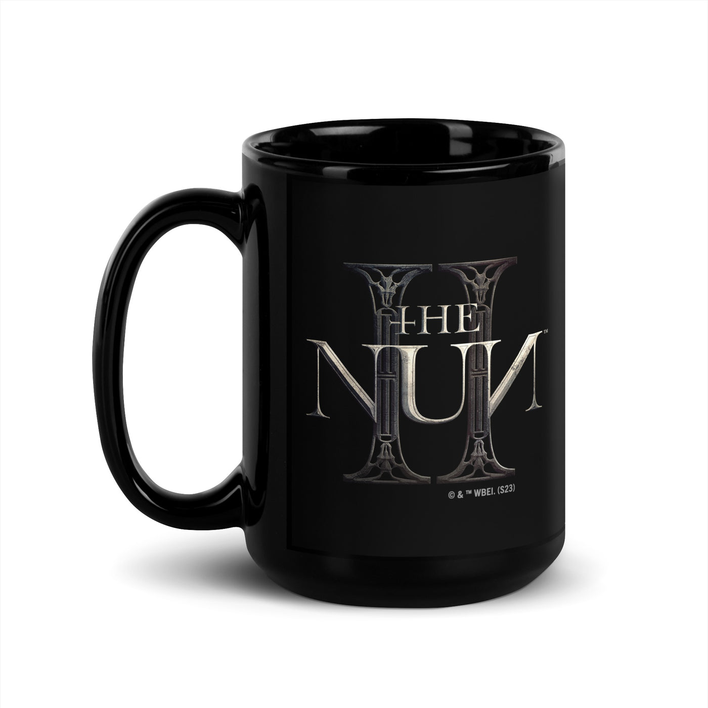 The Nun 2 She Doesn't Forgive Black Glossy Mug 15 oz