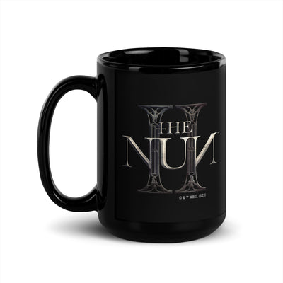 The Nun 2 She Doesn't Forgive Black Glossy Mug 15 oz