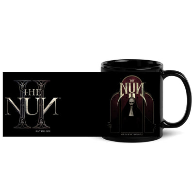 The Nun 2 She Doesn't Forgive Black Glossy Mug
