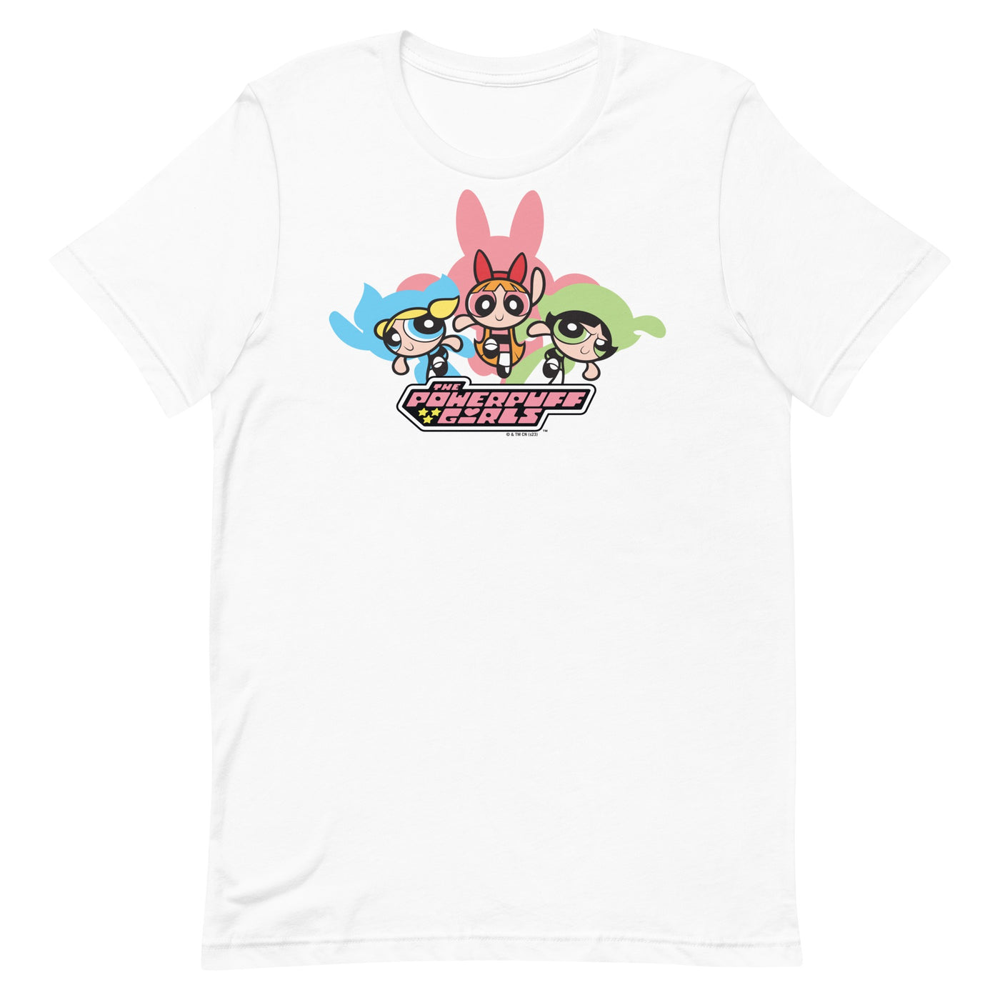 The Powerpuff Girls Logo Adult Short Sleeve T-Shirt