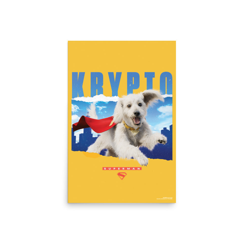 SUPERMAN (2025) Movie Krypto Premium Poster