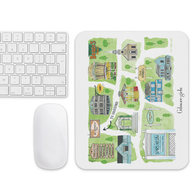 Gilmore Girls Stars Hollow Map Mousepad