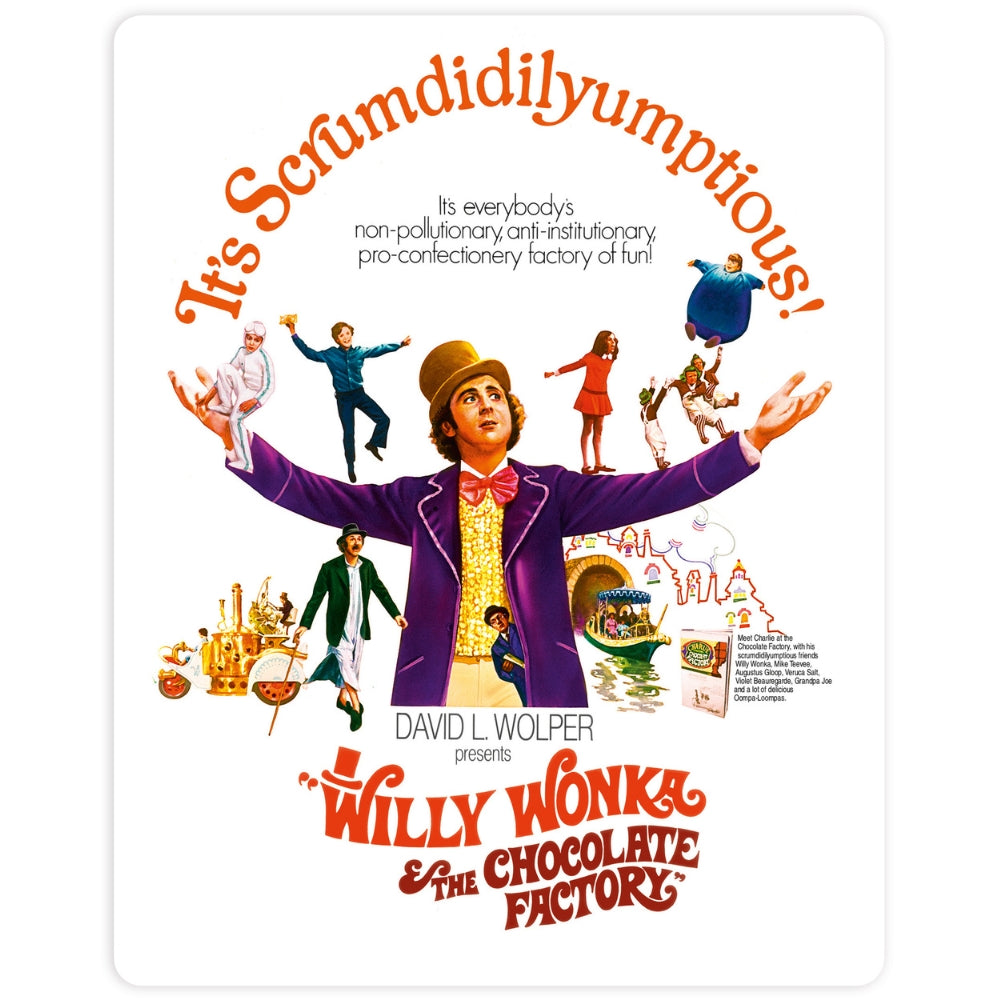 Willy Wonka & The Chocolate Factory Steelbook [4K Ultra HD] [1971] [Blu-ray] [2023]