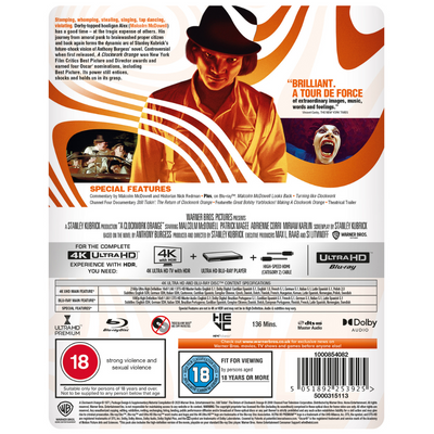 A Clockwork Orange Steelbook [4K Ultra HD] [1971]