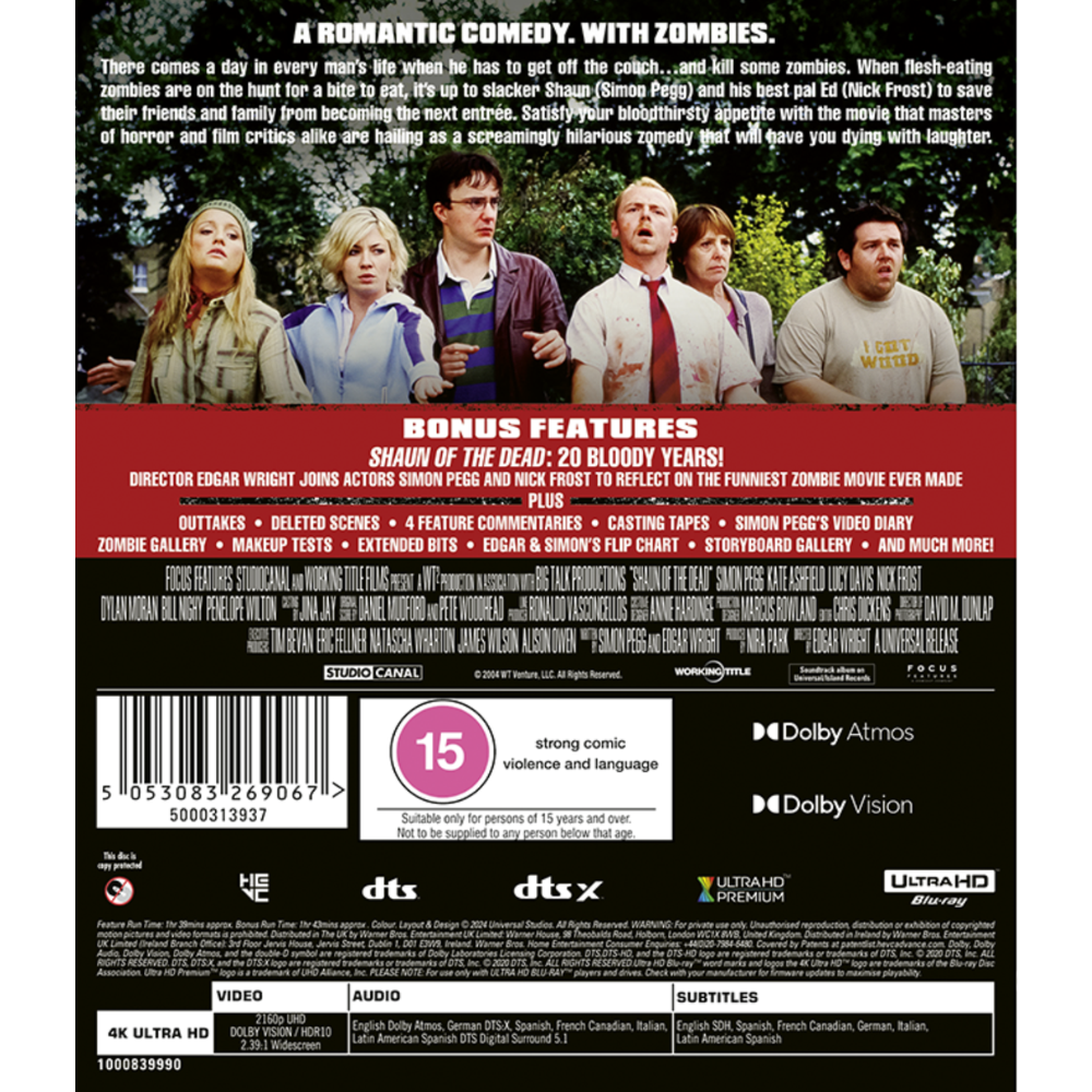 Shaun of the Dead Remastered [4K Ultra HD] [2004]