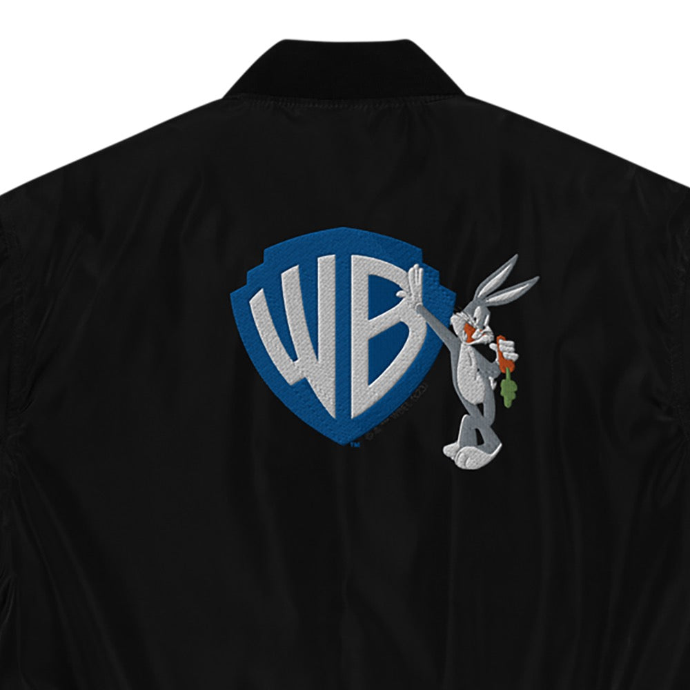 WB 100 Warner Bros. Shield Bugs Bunny Bomber Jacket