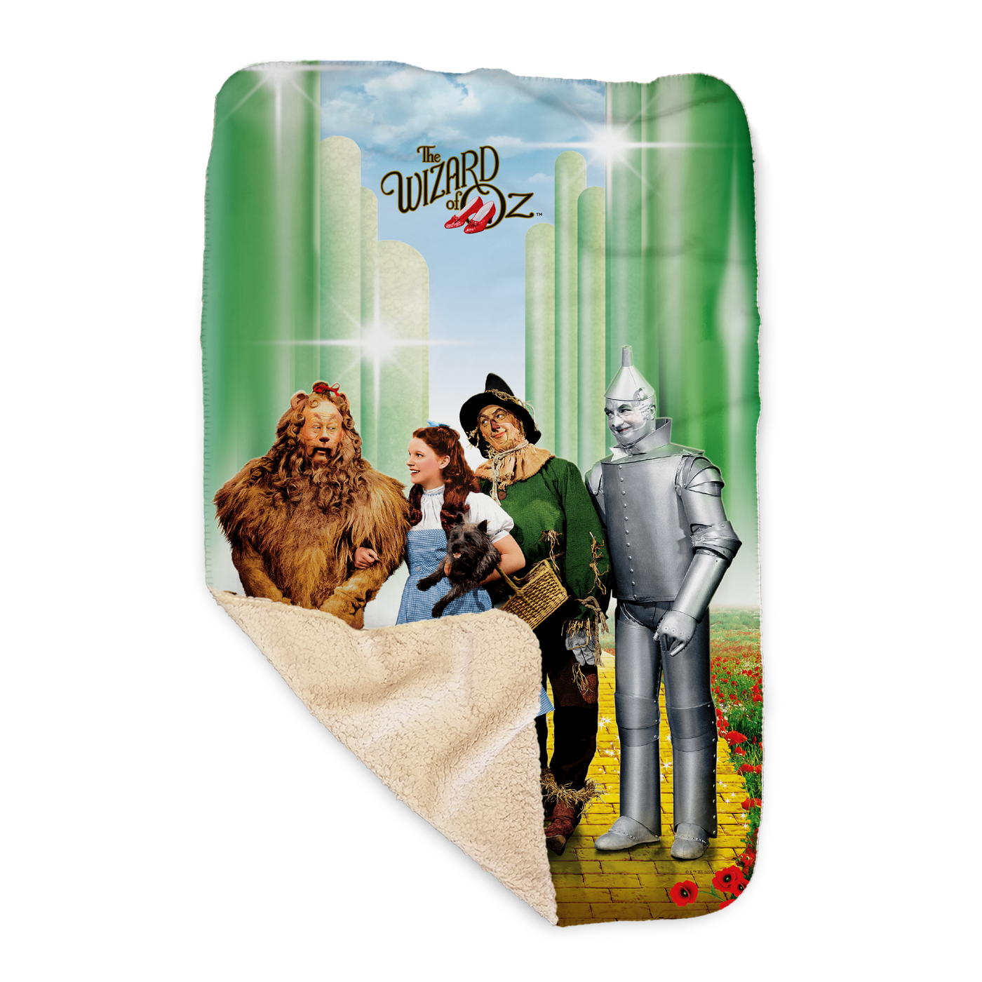 The Wizard of Oz Emerald City Sherpa Blanket