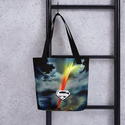 Superman: The Movie Clouds Logo Tote Bag