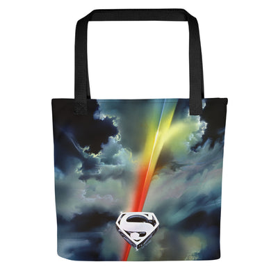 Superman: The Movie Clouds Logo Tote Bag