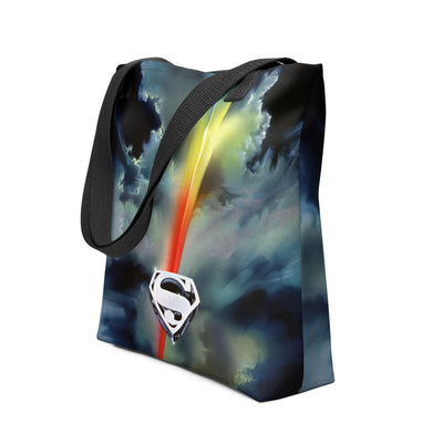 Superman The Movie Clouds Logo Tote Bag