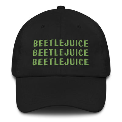 Beetlejuice Three Times Embroidered Dad Hat